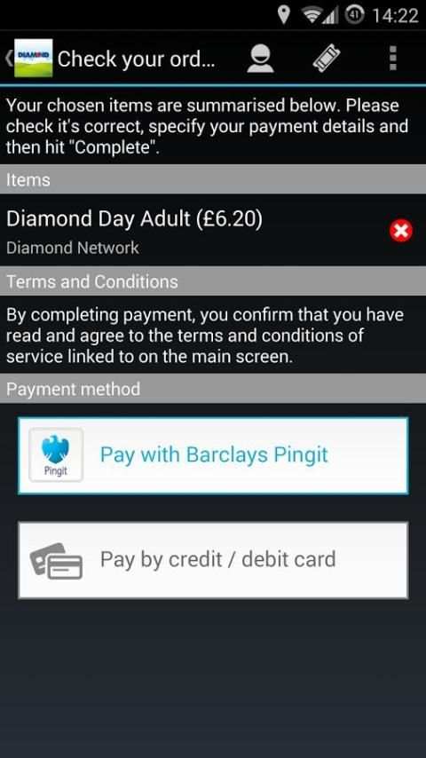 Diamond Bus M-tickets screenshot 2