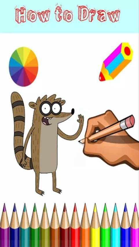 How To Draw : regular show скриншот 3