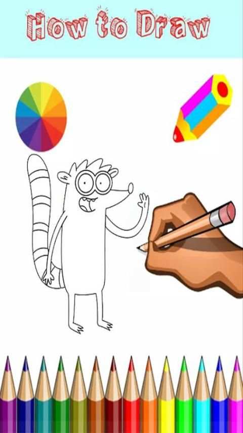 How To Draw : regular show screenshot 4