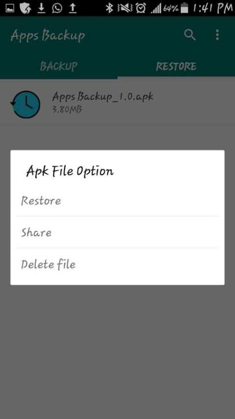 Apps Backup 1 تصوير الشاشة