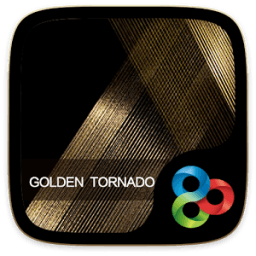 ikon Golden Tornado Go Launcher Theme