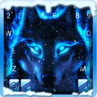 Ice Wolf 3D Emoji Keyboard on 9Apps
