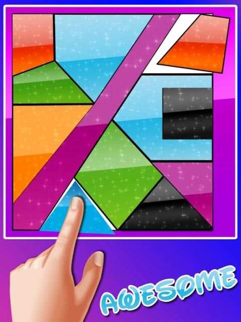 Curved King Tangram : Shape Puzzle Master Game скриншот 4