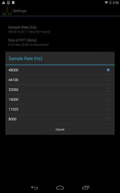 Spectrum Analyzer screenshot 1