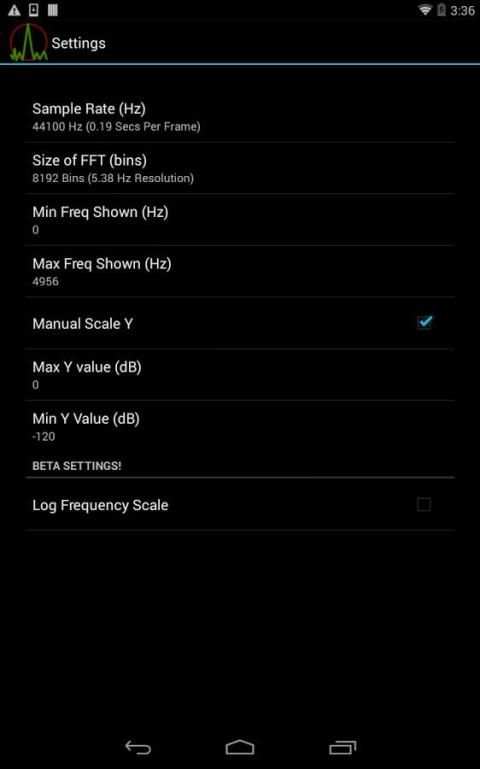 Spectrum Analyzer скриншот 2