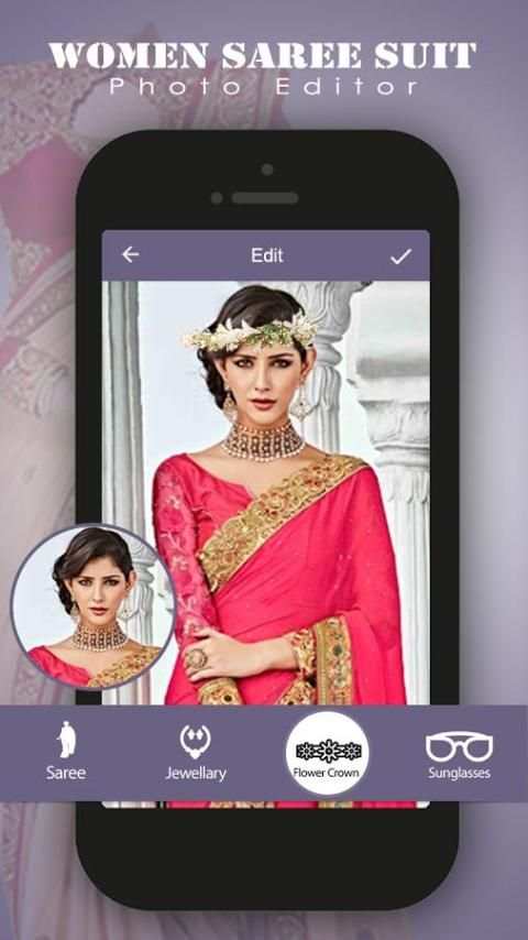 Women Saree Suit Photo Editor screenshot 2