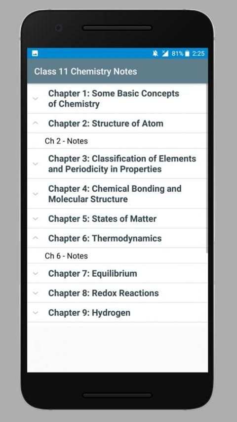 Class 11 Chemistry Notes скриншот 5