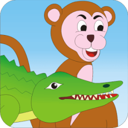 Crocodile and Monkey - Story आइकन