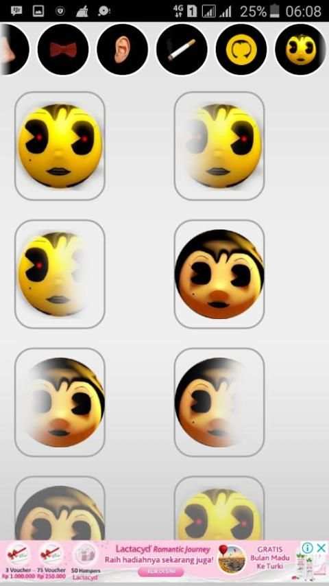 Alice Angel Bendy Ink Funny FaceMaker screenshot 4