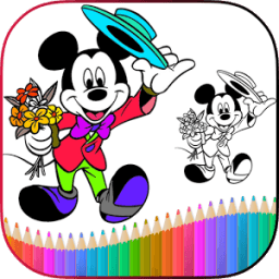 How To Draw Mickey Mouse characters иконка