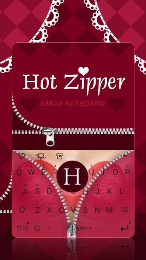 Hot Zipper Theme&Emoji Keyboard screenshot 5