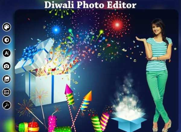 Diwali Photo Editor 4 تصوير الشاشة