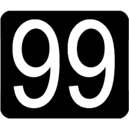 BN Pro White Text on Black иконка