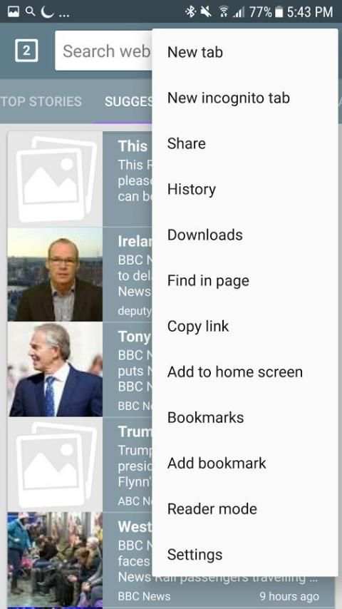 Light Browser screenshot 2