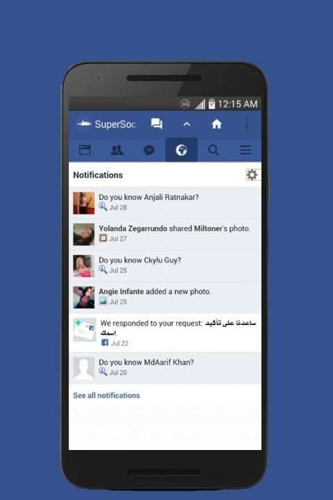 Super Social for Facebook 3 تصوير الشاشة