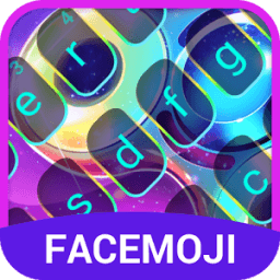 Neon Emoji Keyboard Theme for Fidget Spinner أيقونة