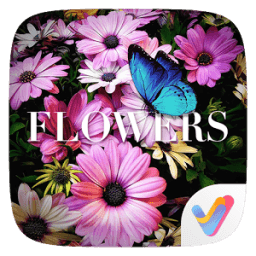 Flowers 3D V Launcher Theme आइकन