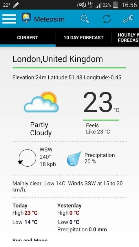 Meteosim weather screenshot 16