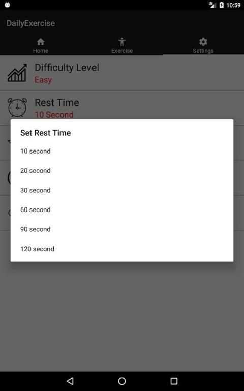 Daily Exercise स्क्रीनशॉट 7