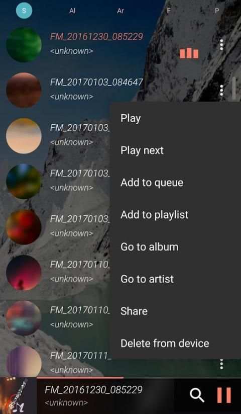 Music Player स्क्रीनशॉट 4
