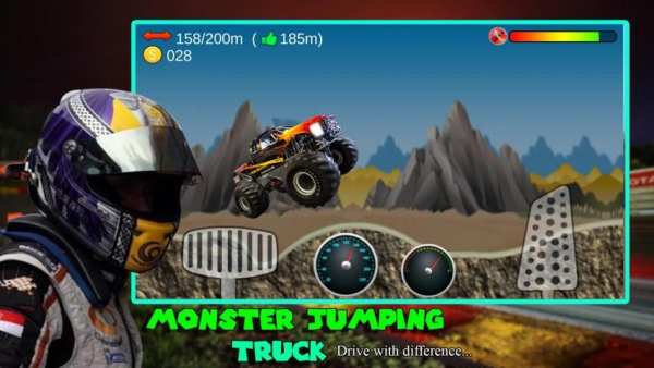 Monster Jumping Truck - Racing скриншот 8