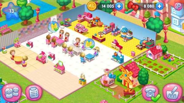 Hello Kitty Food Town 1 تصوير الشاشة