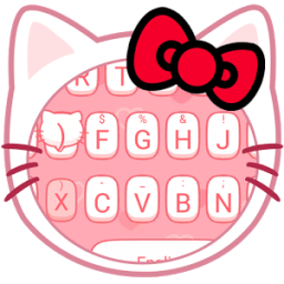 Cute pink Kitty Theme&amp;Emoji Keyboard icon