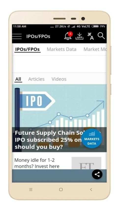 IPO Allotment Status screenshot 1