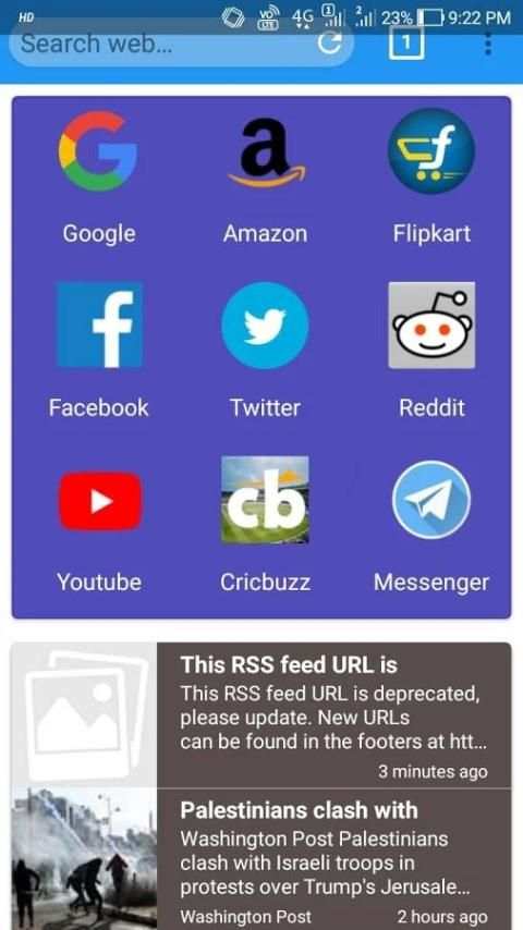 BlueWave Browser स्क्रीनशॉट 1