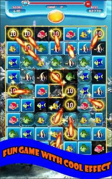Match-3 Fish World screenshot 5