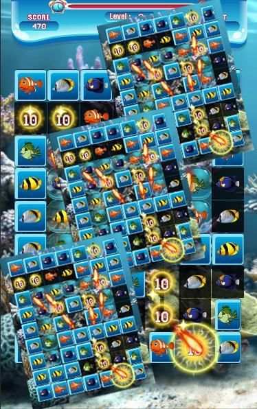 Match-3 Fish World screenshot 4