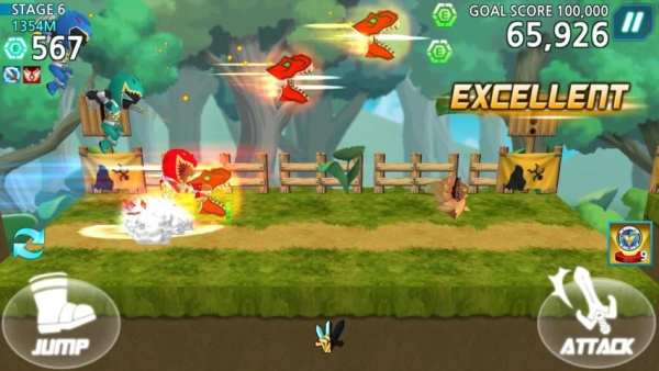 Power Rangers Dash скриншот 2