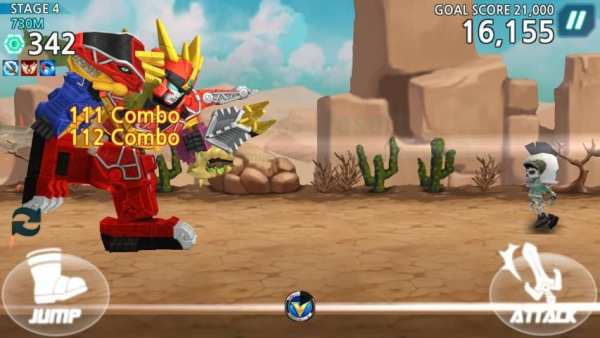 Power Rangers Dash скриншот 1