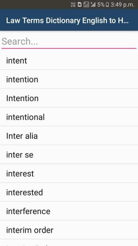 Law Terms - English to Hindi screenshot 6