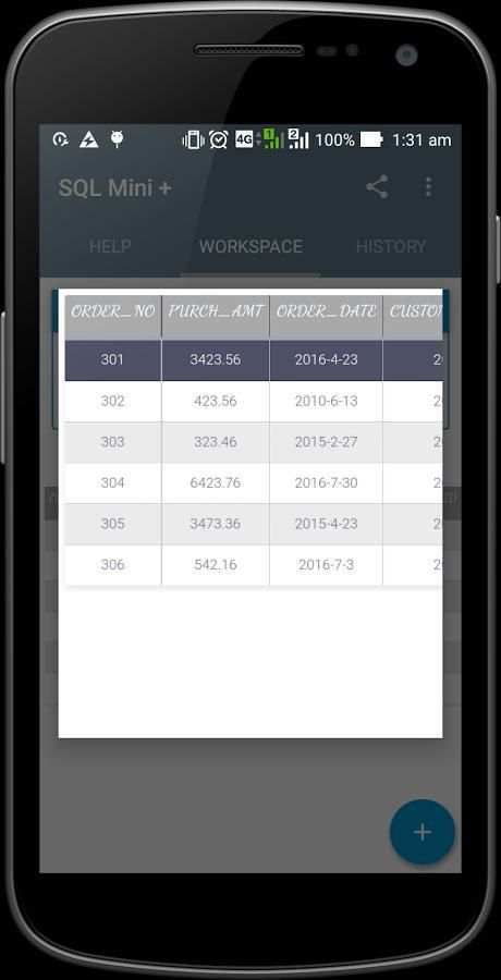 SQL Mini - SQLite Editor 6 تصوير الشاشة