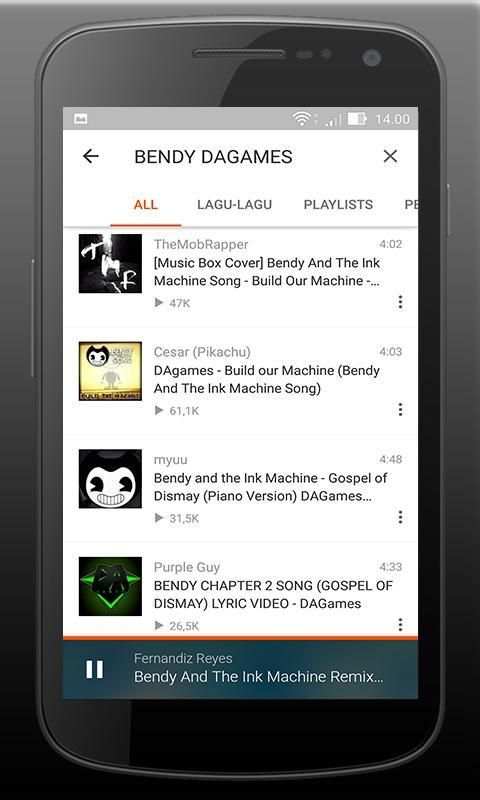 BENDY Dagames Full Songs screenshot 1