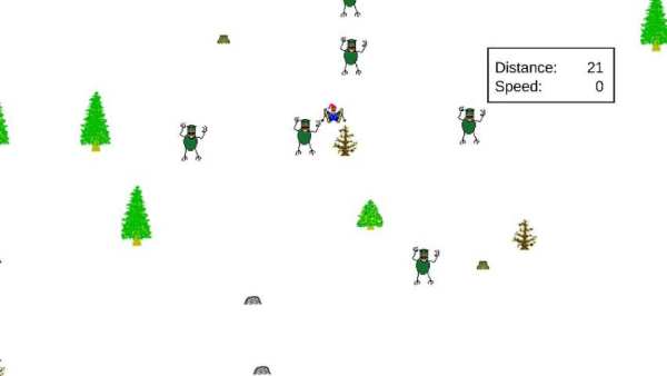 Zombie SkiFree screenshot 2
