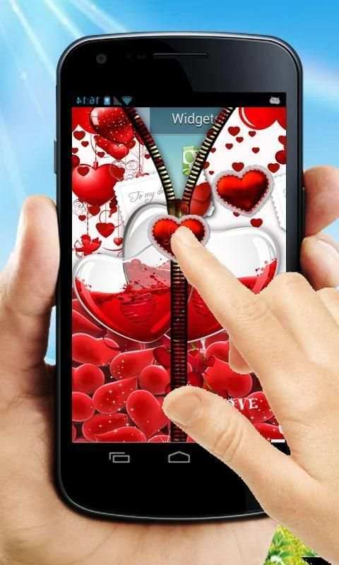 Love Zipper Lock Screen скриншот 7