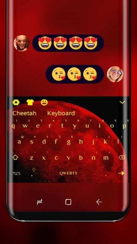 Red Planet Wallpaper Moon Keyboard screenshot 3