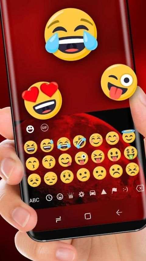 Red Planet Wallpaper Moon Keyboard screenshot 2