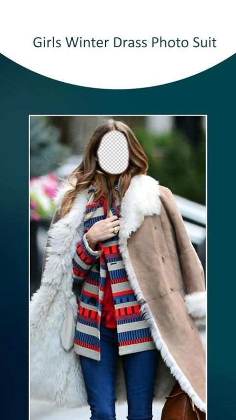 Girls Winter Dress Photo Suit 1 تصوير الشاشة