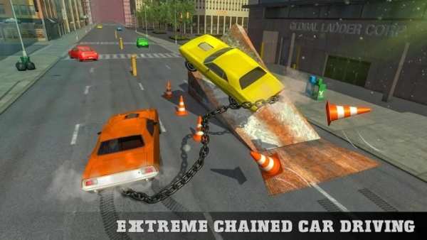 Impossible Tracks Chained Cars Crash Stunt Racing screenshot 4