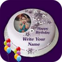 Name Photo On Birthday Cake