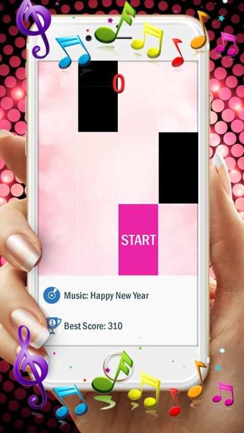 Pink Piano Tiles 2017 screenshot 2