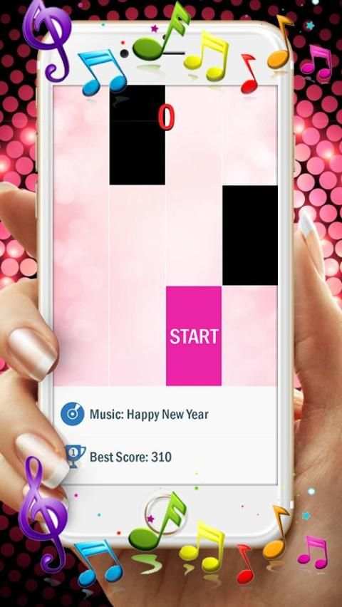 Pink Piano Tiles 2017 screenshot 1