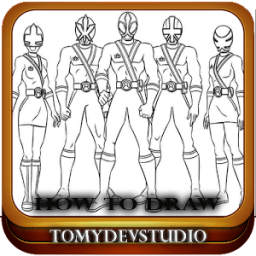 How to draw power rangers new иконка