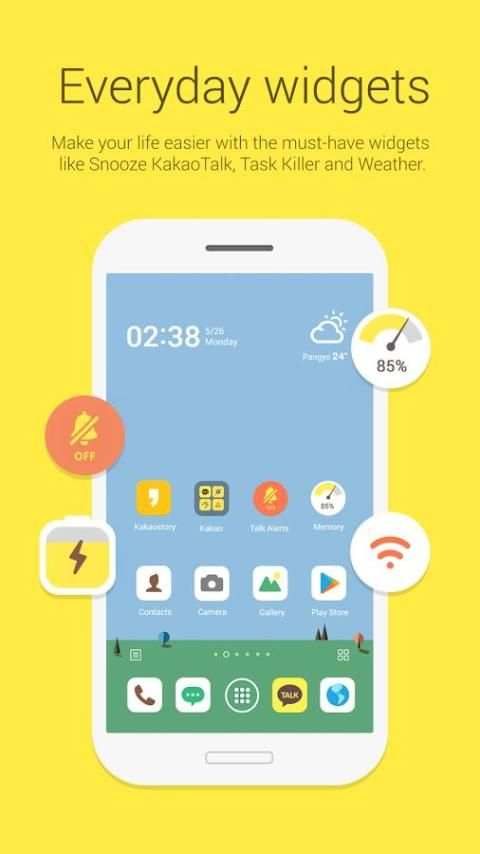 KakaoHome - launcher, theme скриншот 3