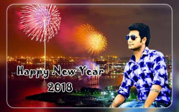 Happy New Year 2018 Photo Frame - Photo Editor New скриншот 4