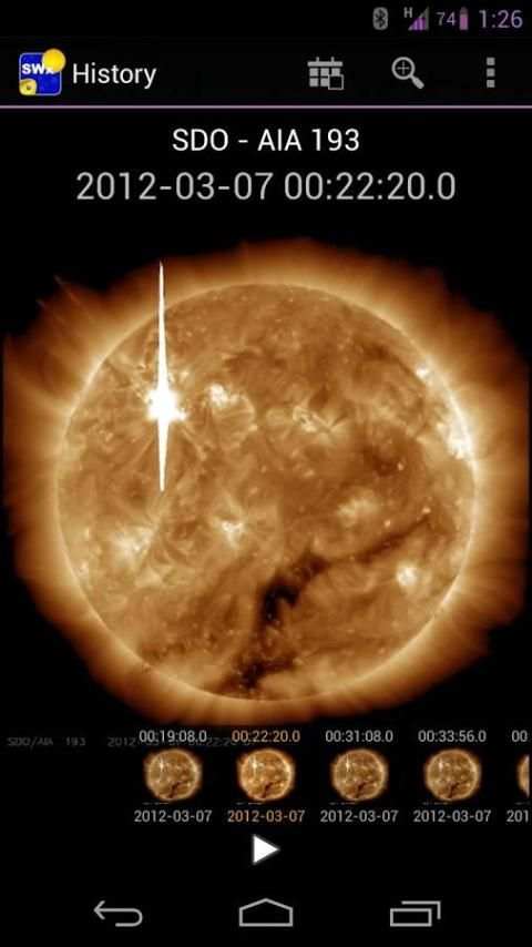 NASA Space Weather स्क्रीनशॉट 1