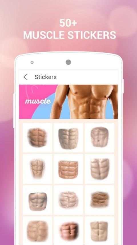 Muscle Photo Editor-Muscle stickers for photo screenshot 2